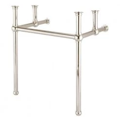 Water Creation Embassy 30 in. Brass Wash Stand Legs with Polished Nickel Connectors
