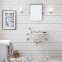 Water Creation Empire 30 in. Acrylic Wash Stand Legs with Polished Nickel Connectors 9 Water Creation Empire 30 in. Acrylic Wash Stand Legs with Polished Nickel Connectors -Bathroom Sinks Sales polished nickel pvd water creation console sinks ep30a 0500 44 1000