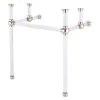 Water Creation Empire 30 in. Acrylic Wash Stand Legs with Polished Nickel Connectors and P-Trap Kit
