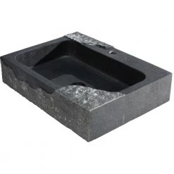 Unbranded Jaki Vessel Sink in Artistic Black -Bathroom Sinks Sales polished stone vessel sinks jaki 4f 1000