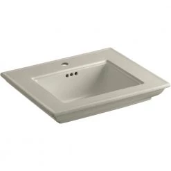 KOHLER Memoirs Stately 24.5 in. Console Bathroom Sink Basin in Sandbar