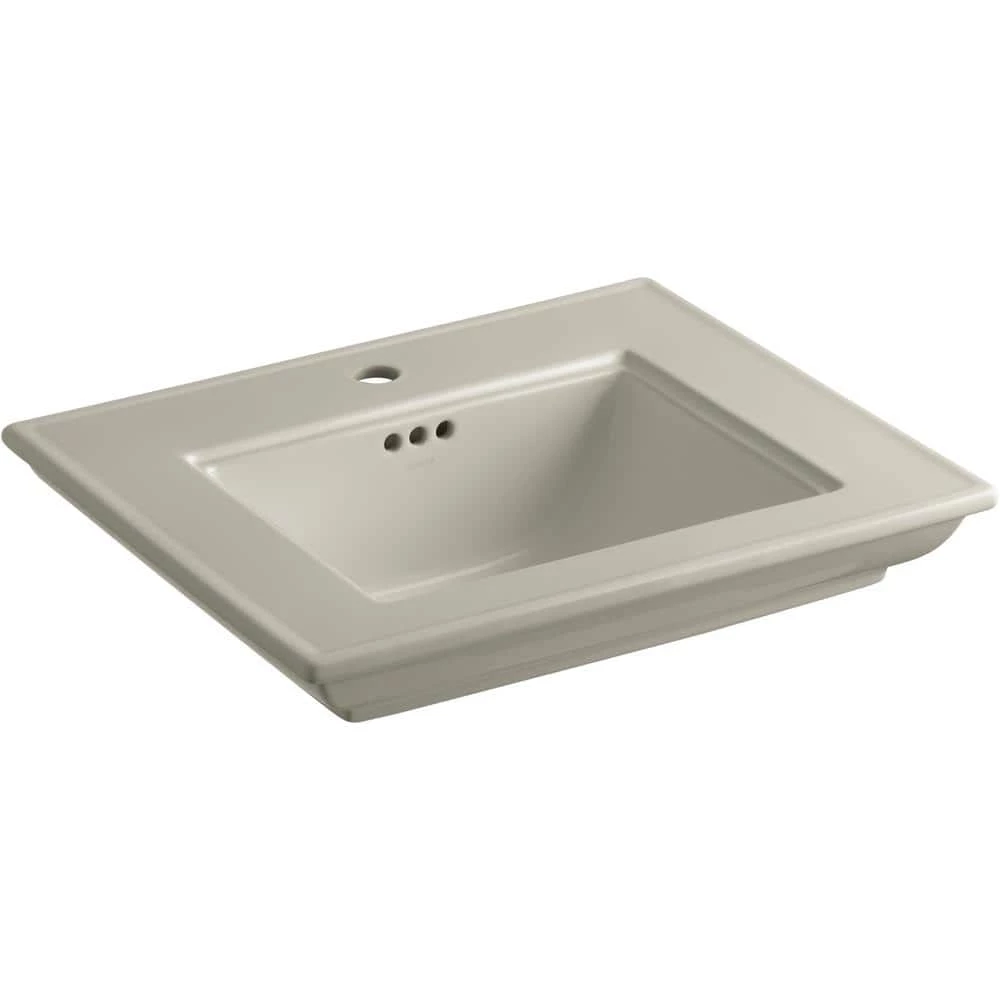 KOHLER Memoirs Stately 24.5 in. Console Bathroom Sink Basin in Sandbar 3 KOHLER Memoirs Stately 24.5 in. Console Bathroom Sink Basin in Sandbar