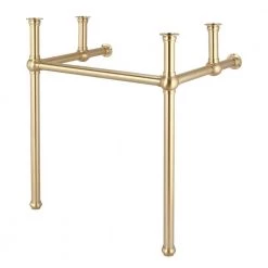 Water Creation Embassy 30 in. Brass Wash Stand Legs with Satin Brass Connectors