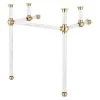 Water Creation Empire 30 in. Acrylic Wash Stand Legs with Satin Brass Connectors -Bathroom Sinks Sales satin brass water creation console sinks ep30a 0600 64 1000