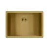 Ruvati Ariaso 16 in. x 11 in. Bathroom Sink Undermount Gold Polished Brass Stainless Steel -Bathroom Sinks Sales satin gold finish ruvati undermount bathroom sinks rvh6107gg 64 1000