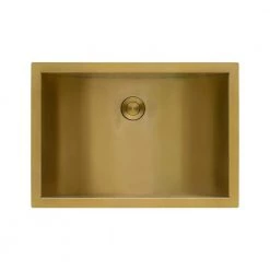 Ruvati Ariaso 16 in. x 11 in. Bathroom Sink Undermount Gold Polished Brass Stainless Steel