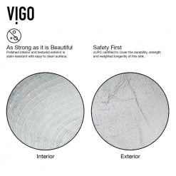 VIGO Glass Round Vessel Bathroom Sink in Silver with Duris Faucet and Pop-Up Drain in Brushed Nickel -Bathroom Sinks Sales silver vigo vessel sinks vgt603 66 1000