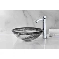 ANZZI Mezzo Series Vessel Sink with Pop-Up Drain in Slumber Wisp 23 ANZZI Mezzo Series Vessel Sink with Pop-Up Drain in Slumber Wisp -Bathroom Sinks Sales slumber wisp anzzi vessel sinks ls az054 44 1000