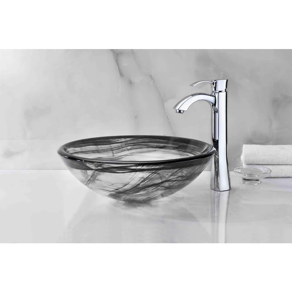 ANZZI Mezzo Series Vessel Sink with Pop-Up Drain in Slumber Wisp 13 ANZZI Mezzo Series Vessel Sink with Pop-Up Drain in Slumber Wisp - Image 11