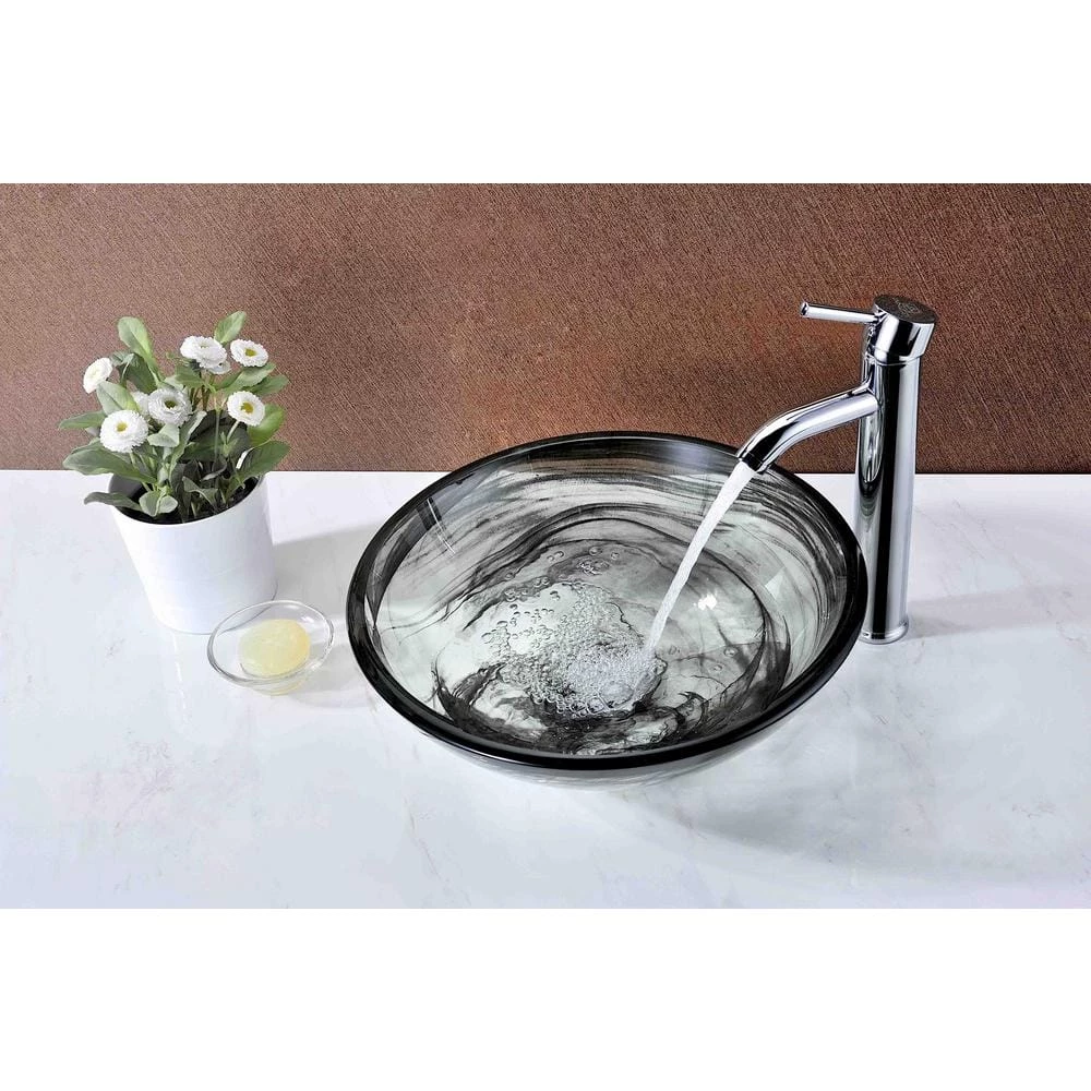 ANZZI Mezzo Series Vessel Sink with Pop-Up Drain in Slumber Wisp 8 ANZZI Mezzo Series Vessel Sink with Pop-Up Drain in Slumber Wisp - Image 6