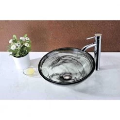 ANZZI Mezzo Series Vessel Sink with Pop-Up Drain in Slumber Wisp 19 ANZZI Mezzo Series Vessel Sink with Pop-Up Drain in Slumber Wisp -Bathroom Sinks Sales slumber wisp anzzi vessel sinks ls az054 77 1000