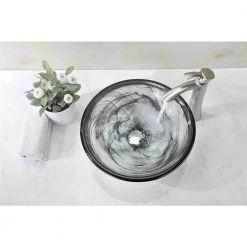 ANZZI Mezzo Series Vessel Sink with Pop-Up Drain in Slumber Wisp 20 ANZZI Mezzo Series Vessel Sink with Pop-Up Drain in Slumber Wisp -Bathroom Sinks Sales slumber wisp anzzi vessel sinks ls az054 c3 1000