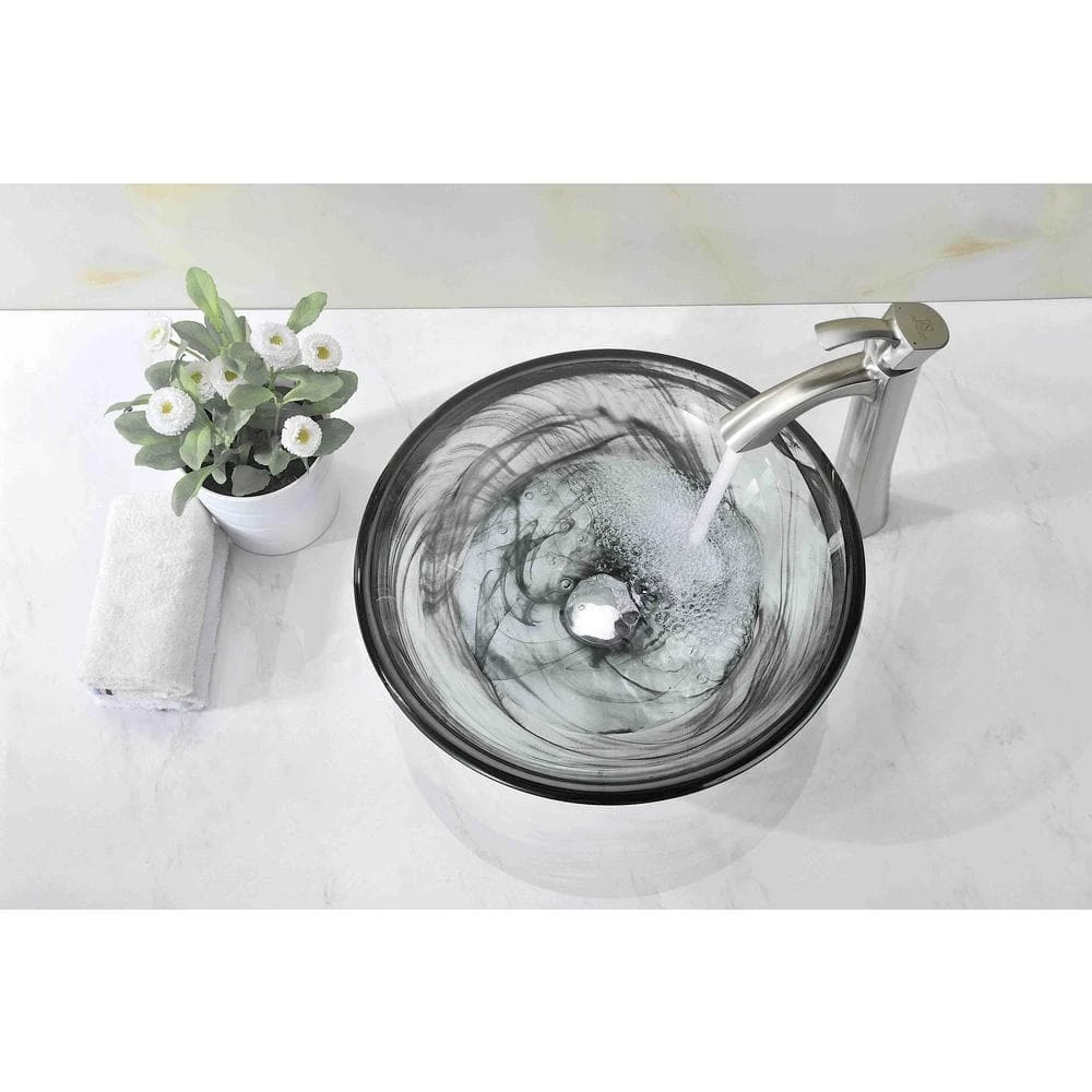 ANZZI Mezzo Series Vessel Sink with Pop-Up Drain in Slumber Wisp 10 ANZZI Mezzo Series Vessel Sink with Pop-Up Drain in Slumber Wisp - Image 8