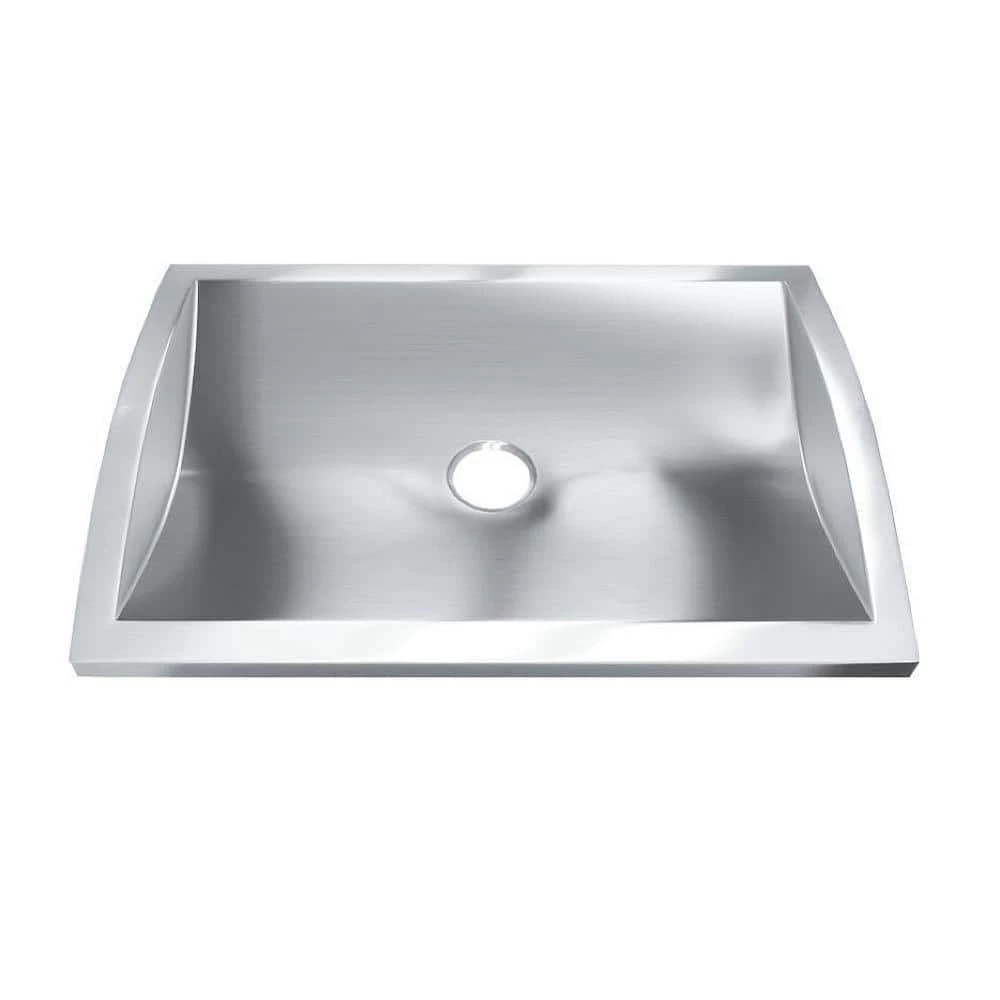 Unbranded Hardy 3 in. Drop-In Bathroom Sink in Stainless Steel 3 Unbranded Hardy 3 in. Drop-In Bathroom Sink in Stainless Steel