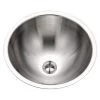 HOUZER Opus Series 16.8 in. Conical Top Mount Single Bowl Lavatory Sink with Overflow in Stainless Steel 2 HOUZER Opus Series 16.8 in. Conical Top Mount Single Bowl Lavatory Sink with Overflow in Stainless Steel -Bathroom Sinks Sales stainless steel houzer drop in bathroom sinks crto 1620 1 64 1000