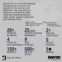 Karran 17.25 in. Bathroom Sink in Stainless Steel -Bathroom Sinks Sales stainless steel karran undermount bathroom sinks uv 1816 40 1000