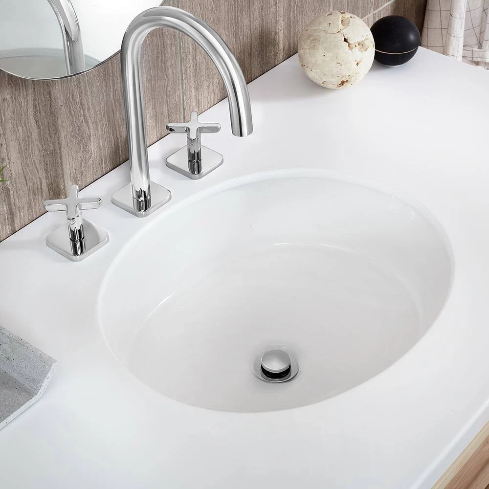 Speakman Westmere 16 in. Undermount Center Drain Bathroom Sink in White 4 Speakman Westmere 16 in. Undermount Center Drain Bathroom Sink in White - Image 2