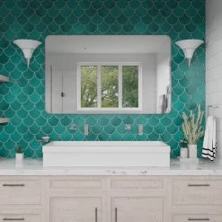 ALFI BRAND 48 in. Trough Vessel Sink Basin in White 13 ALFI BRAND 48 in. Trough Vessel Sink Basin in White -Bathroom Sinks Sales white alfi brand drop in bathroom sinks ab48tr 1f 1000