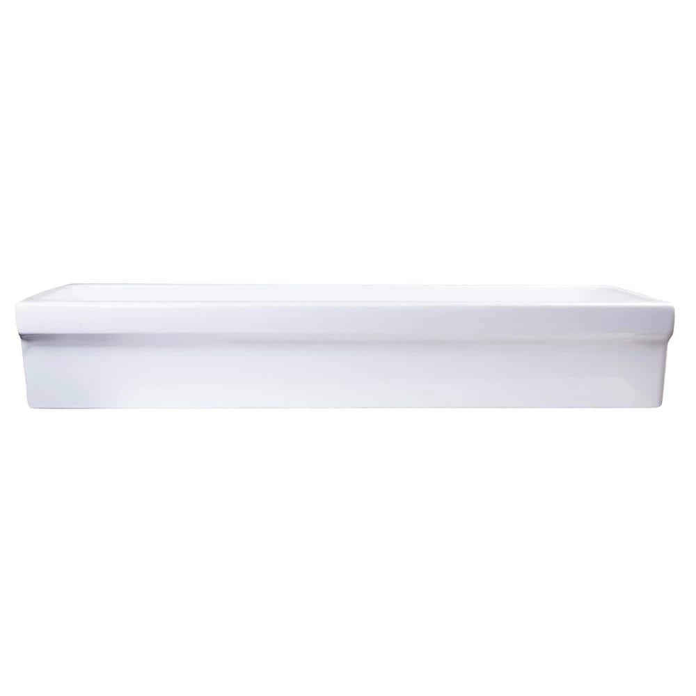 ALFI BRAND 48 in. Trough Vessel Sink Basin in White 9 ALFI BRAND 48 in. Trough Vessel Sink Basin in White - Image 7