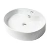 ALFI BRAND 22 in. Above Mount Porcelain Oval Vessel Sink in White -Bathroom Sinks Sales white alfi brand vessel sinks abc910 64 1000