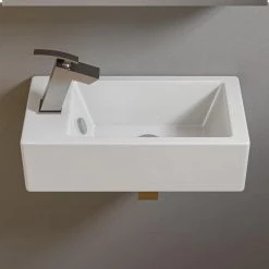 ALFI BRAND Wall-Mounted Bathroom Sink in White -Bathroom Sinks Sales white alfi brand wall mount sinks abc116 44 1000