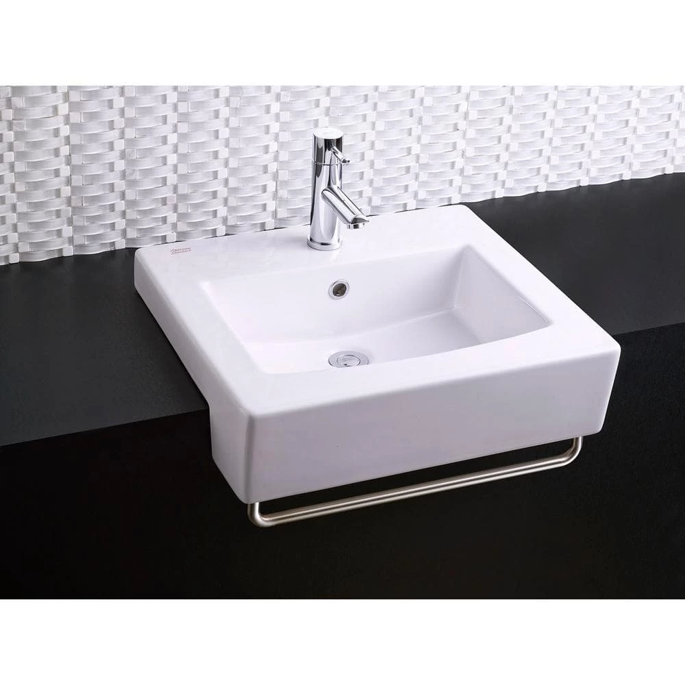 American Standard Boxe 19.75 in. Center Countertop Bathroom Sink in White 7 American Standard Boxe 19.75 in. Center Countertop Bathroom Sink in White - Image 5
