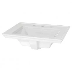 American Standard Town Square S 8 in. Faucet Hole 24 in. Countertop Bathroom Sink in White 9 American Standard Town Square S 8 in. Faucet Hole 24 in. Countertop Bathroom Sink in White -Bathroom Sinks Sales white american standard drop in bathroom sinks 1203008 020 40 1000