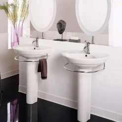 American Standard Ravenna Pedestal Combo Bathroom Sink with Center Hole Only in White 7 American Standard Ravenna Pedestal Combo Bathroom Sink with Center Hole Only in White -Bathroom Sinks Sales white american standard pedestal sinks 0268 100 020 31 1000