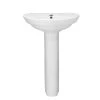 American Standard Ravenna Pedestal Combo Bathroom Sink with Center Hole Only in White -Bathroom Sinks Sales white american standard pedestal sinks 0268 100 020 64 1000