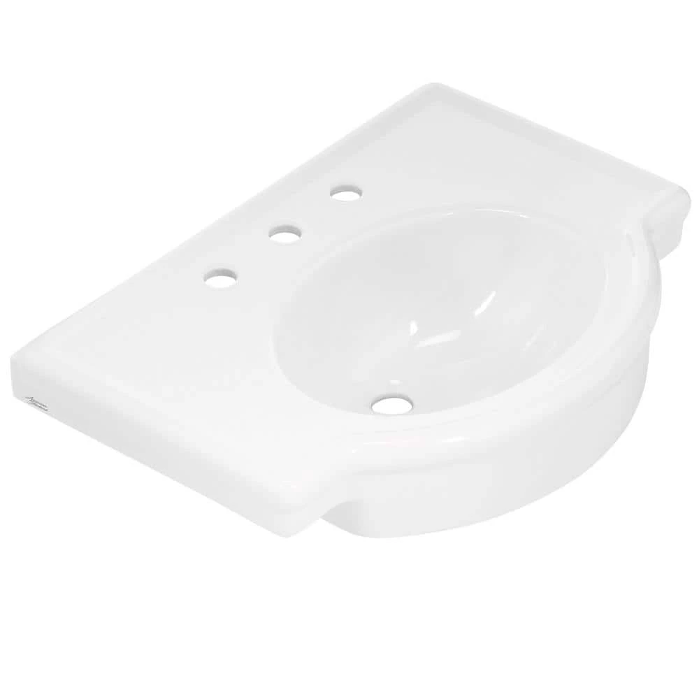 American Standard Retrospect 27 in. W Pedestal Sink Basin in White 6 American Standard Retrospect 27 in. W Pedestal Sink Basin in White - Image 4