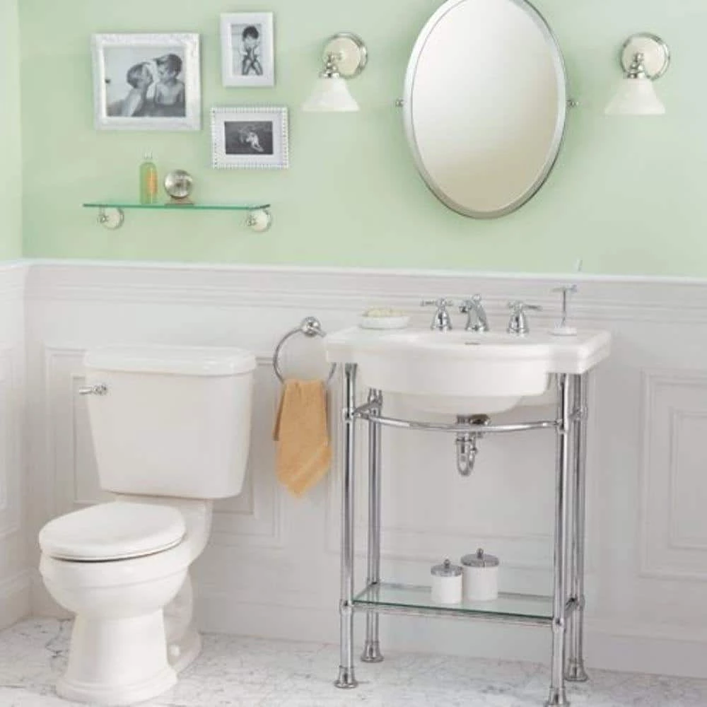 American Standard Retrospect 27 in. W Pedestal Sink Basin in White 5 American Standard Retrospect 27 in. W Pedestal Sink Basin in White - Image 3