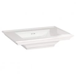 American Standard Town Square S 22 in. Pedestal Center Hole Sink Basin in White