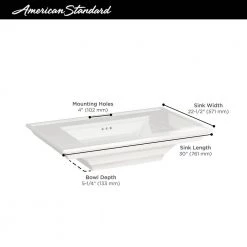 American Standard Town Square S 4 in. Faucet Hole Pedestal Sink Top Only in White 10 American Standard Town Square S 4 in. Faucet Hole Pedestal Sink Top Only in White -Bathroom Sinks Sales white american standard pedestal sinks 0297004 020 40 1000