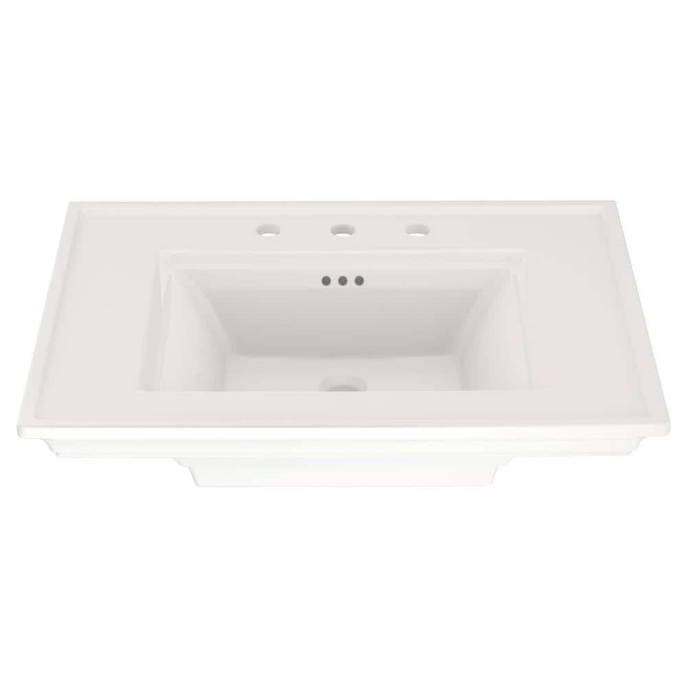 American Standard Town Square S 8 in. Widespread Pedestal Sink Basin in White 3 American Standard Town Square S 8 in. Widespread Pedestal Sink Basin in White