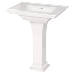 American Standard 8 in. Widespread Sink-in White with Pedestal Leg 8 American Standard 8 in. Widespread Sink-in White with Pedestal Leg -Bathroom Sinks Sales white american standard pedestal sinks 0297800 020 40 1000