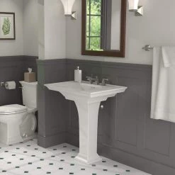 American Standard 8 in. Widespread Sink-in White with Pedestal Leg 9 American Standard 8 in. Widespread Sink-in White with Pedestal Leg -Bathroom Sinks Sales white american standard pedestal sinks 0297800 020 a0 1000