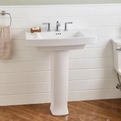 American Standard Townsend Pedestal Sink in White with 8 in. Faucet Holes -Bathroom Sinks Sales white american standard pedestal sinks 0328800 020 1f 1000