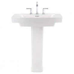 American Standard Townsend Pedestal Sink in White with 8 in. Faucet Holes