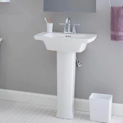 American Standard Edgemere 4 in. Pedestal Sink Basin in White 8 American Standard Edgemere 4 in. Pedestal Sink Basin in White -Bathroom Sinks Sales white american standard pedestal sinks 0445004 020 4f 1000