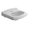 American Standard Portsmouth 19.5 in. Pedestal Sink Basin with Center Hole Only in White -Bathroom Sinks Sales white american standard pedestal sinks 0555 001 020 64 1000