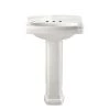 American Standard Portsmouth Vitreous China Pedestal Combo Bathroom Sink in White