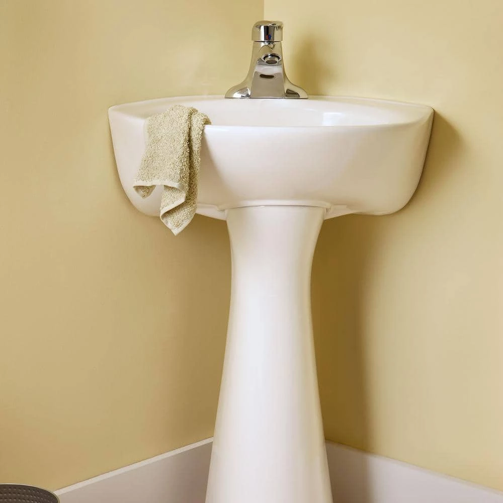 American Standard Cornice 22 in. Pedestal Top Sink Basin with Single Hole in White 5 American Standard Cornice 22 in. Pedestal Top Sink Basin with Single Hole in White - Image 3