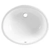 American Standard Ovalyn Front Overflow Undercounter Bathroom Sink with Glazed Underside in White 2 American Standard Ovalyn Front Overflow Undercounter Bathroom Sink with Glazed Underside in White -Bathroom Sinks Sales white american standard undermount bathroom sinks 0497300 020 64 1000