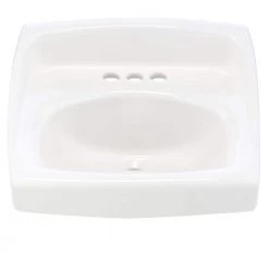 American Standard Lucerne Wall-Mounted Bathroom Vessel Sink with Faucet Holes on 4 in. Center in White 9 American Standard Lucerne Wall-Mounted Bathroom Vessel Sink with Faucet Holes on 4 in. Center in White -Bathroom Sinks Sales white american standard wall mount sinks 0355 012 020 40 1000