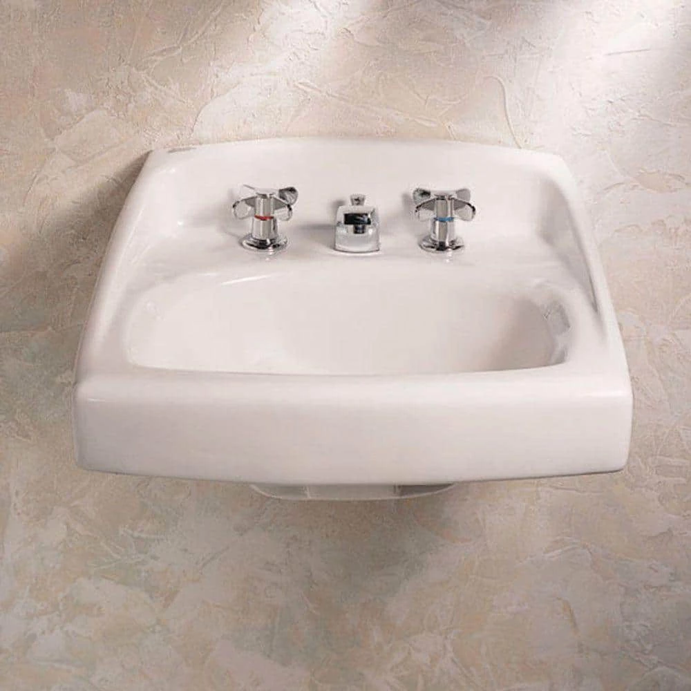American Standard Lucerne Wall-Mounted Bathroom Vessel Sink in White 4 American Standard Lucerne Wall-Mounted Bathroom Vessel Sink in White - Image 2