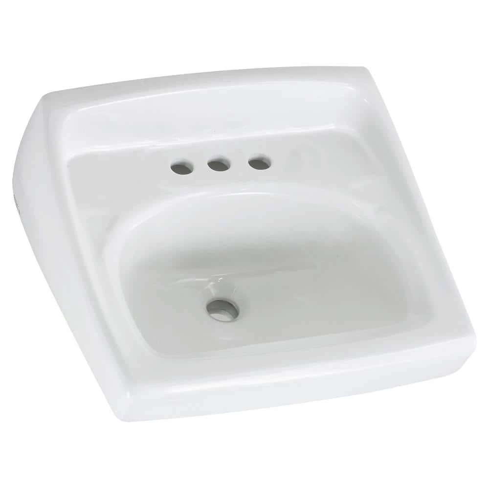 American Standard Lucerne Wall-Mounted Bathroom Vessel Sink in White 3 American Standard Lucerne Wall-Mounted Bathroom Vessel Sink in White