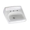 American Standard Lucerne Wall-Mounted Bathroom Sink for Exposed Bracket Support by Others with Faucet Centers in White 2 American Standard Lucerne Wall-Mounted Bathroom Sink for Exposed Bracket Support by Others with Faucet Centers in White -Bathroom Sinks Sales white american standard wall mount sinks 0356 028 020 64 1000