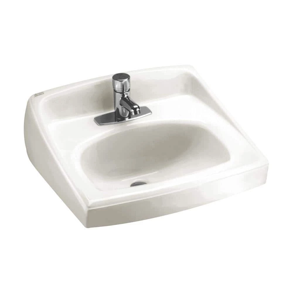 American Standard Lucerne Wall-Mount Bathroom Vessel Sink in White 3 American Standard Lucerne Wall-Mount Bathroom Vessel Sink in White