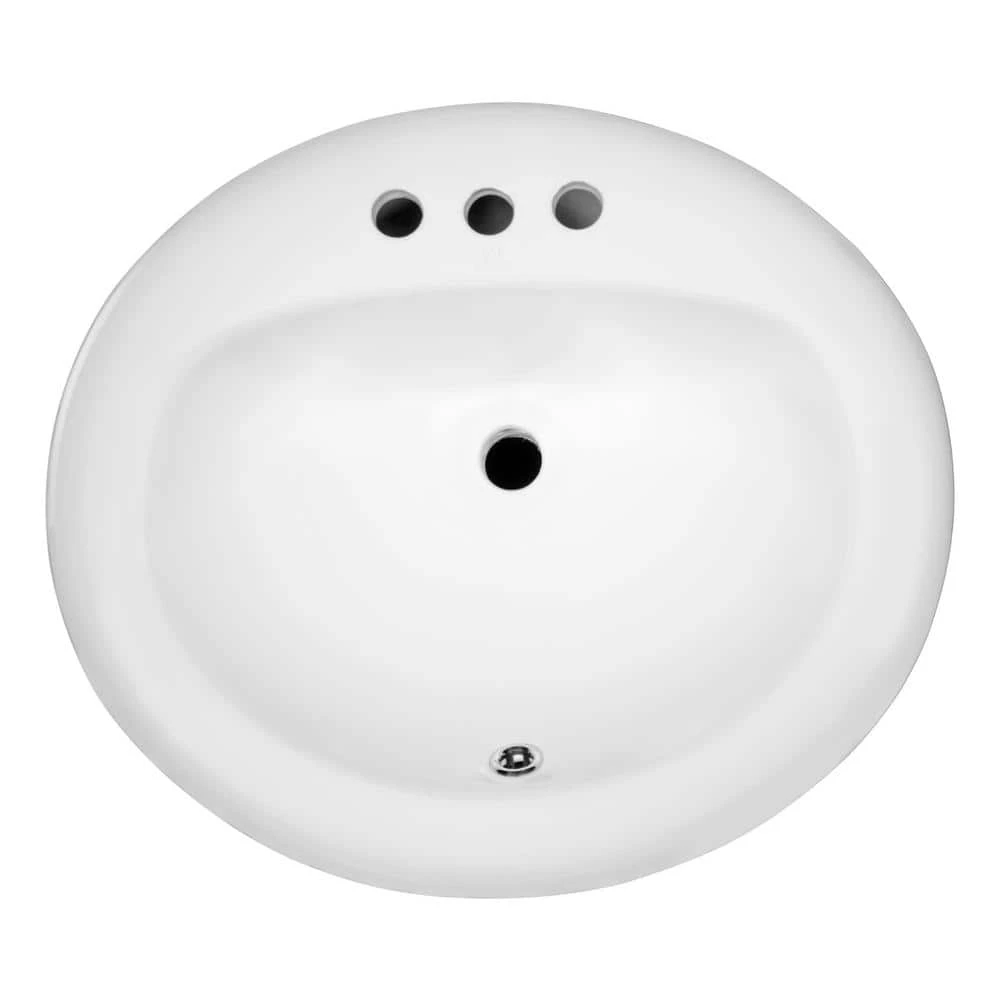 ANZZI Cadenza Series 7.5 in. Ceramic Drop In Sink Basin in White 9 ANZZI Cadenza Series 7.5 in. Ceramic Drop In Sink Basin in White - Image 7