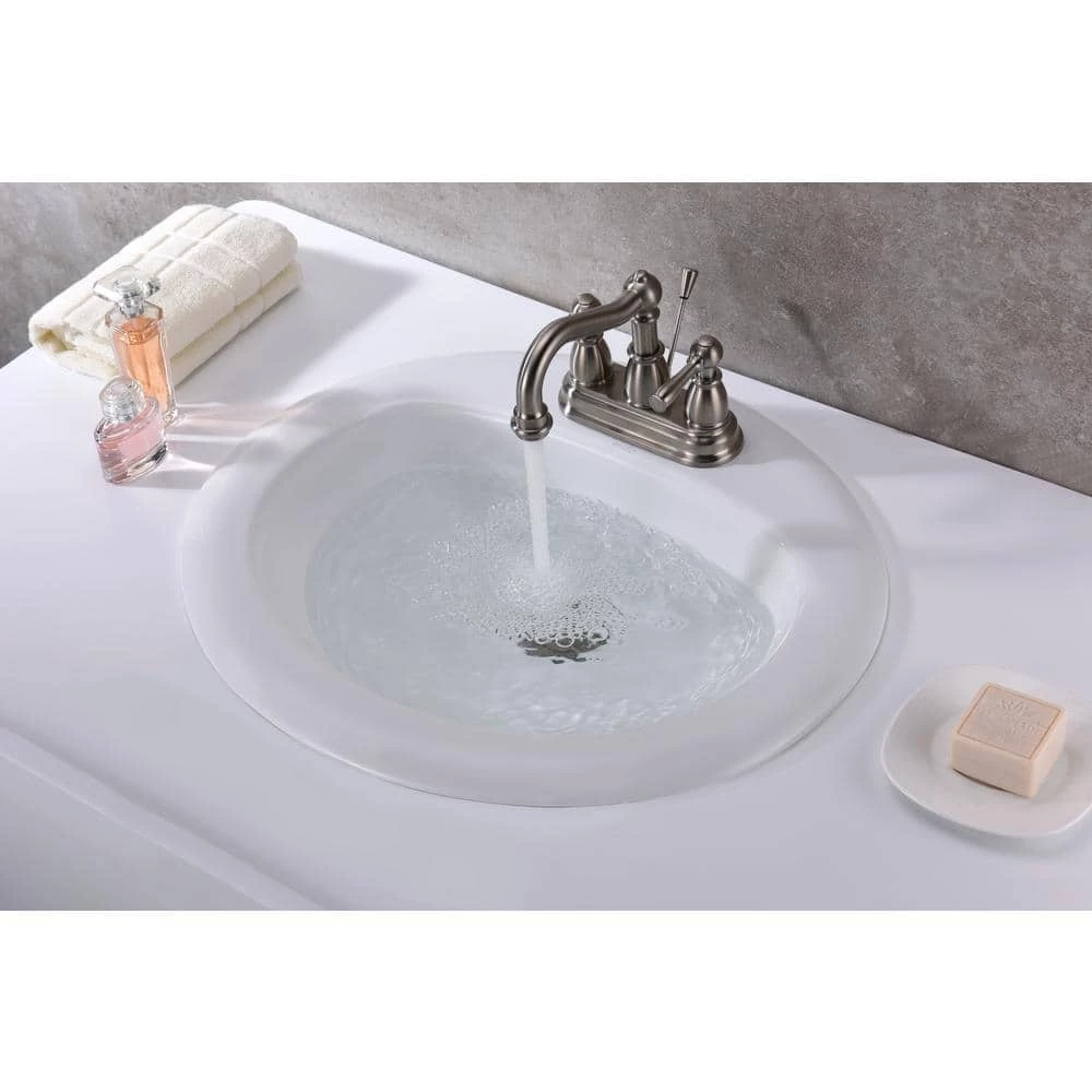 ANZZI Cadenza Series 7.5 in. Ceramic Drop In Sink Basin in White 6 ANZZI Cadenza Series 7.5 in. Ceramic Drop In Sink Basin in White - Image 4